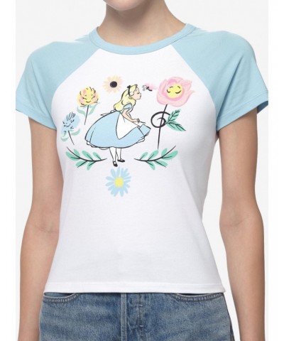 Disney Alice In Wonderland Flowers Girls Baby T-Shirt $8.61 T-Shirts