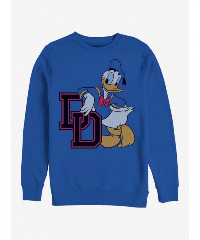 Disney Donald Duck Donald College DD Sweatshirt $13.28 Sweatshirts