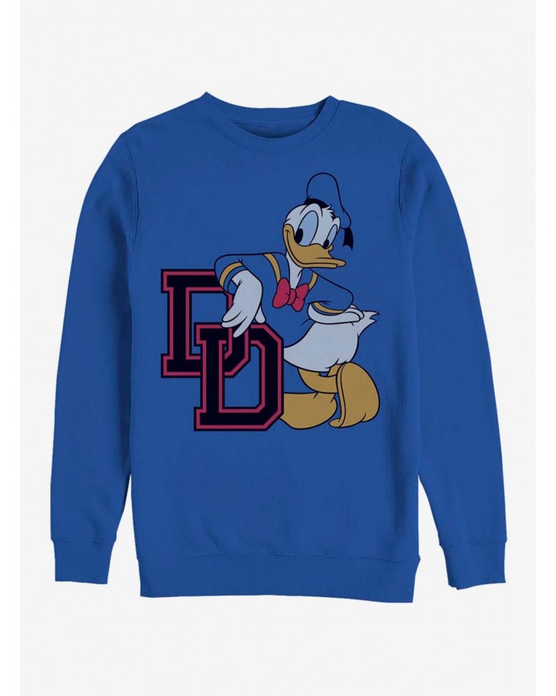 Disney Donald Duck Donald College DD Sweatshirt $13.28 Sweatshirts