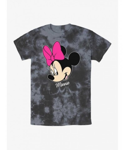 Disney Minnie Mouse Big Face Tie-Dye T-Shirt $10.36 T-Shirts