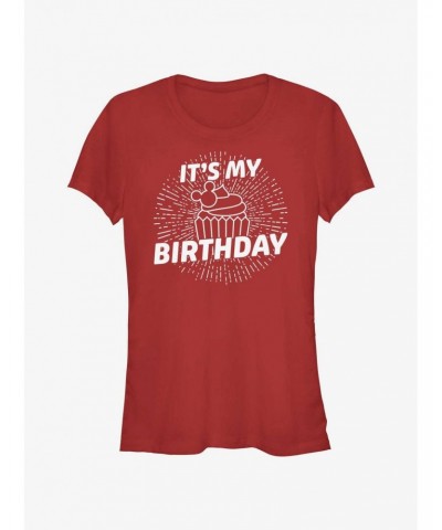 Disney Mickey Mouse Birthday Cupcake Girls T-Shirt $10.71 T-Shirts