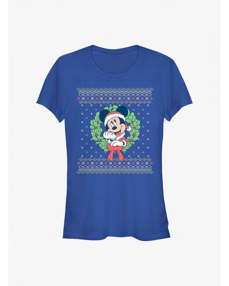 Disney Mickey Mouse Mickey Christmas Girls T-Shirt $10.46 T-Shirts