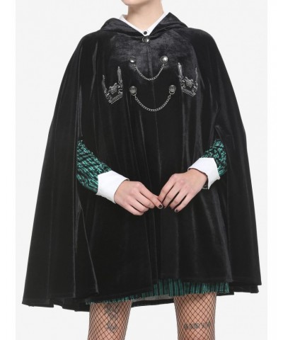 Her Universe Disney The Haunted Mansion Gargoyle Velvet Girls Hooded Cape $26.96 Capes