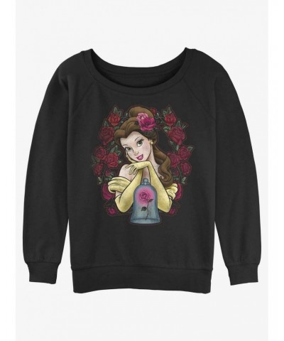 Disney Beauty and the Beast Rose Belle Girls Slouchy Sweatshirt $16.61 Sweatshirts