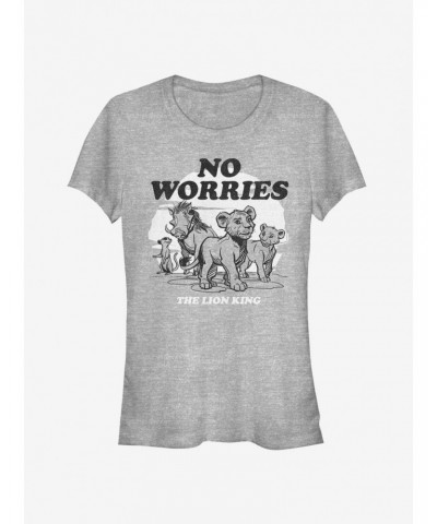 Disney The Lion King 2019 No Worries Back Girls T-Shirt $7.72 T-Shirts