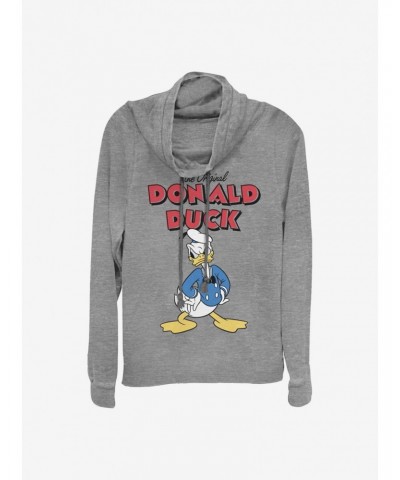 Disney Donald Duck Mad Donald Cowlneck Long-Sleeve Girls Top $20.21 Tops
