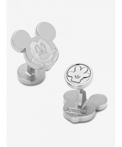 Disney Mickey Mouse Silver Mickey Mouse Cufflinks $30.76 Cufflinks