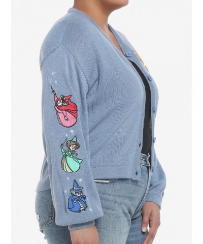 Disney Sleeping Beauty Aurora & Fairies Girls Skimmer Cardigan Plus Size $26.96 Cardigans