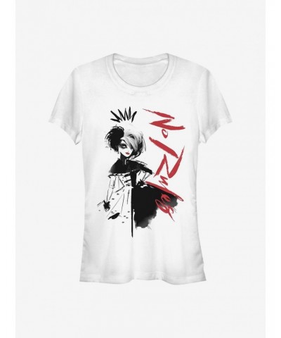 Disney Cruella No Rules Art Girls T-Shirt $11.95 T-Shirts