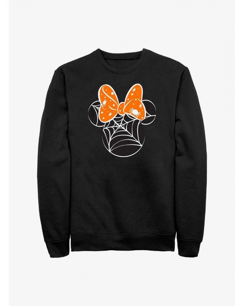 Disney Minnie Mouse Spider Webs Sweatshirt $14.76 Sweatshirts