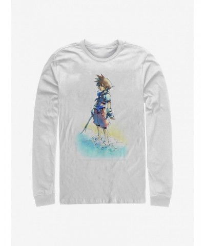 Disney Kingdom Hearts Beach Sora Long-Sleeve T-Shirt $11.84 T-Shirts