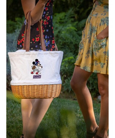 Disney Mickey Mouse NFL New York Giants Canvas Willow Basket Tote $28.56 Totes