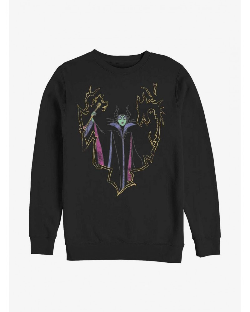 Disney Maleficent Drawn Out Sweatshirt $14.76 Sweatshirts