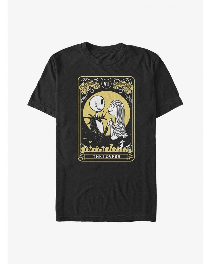 The Nightmare Before Christmas Jack & Sally The Lovers Tarot T-Shirt $9.08 T-Shirts