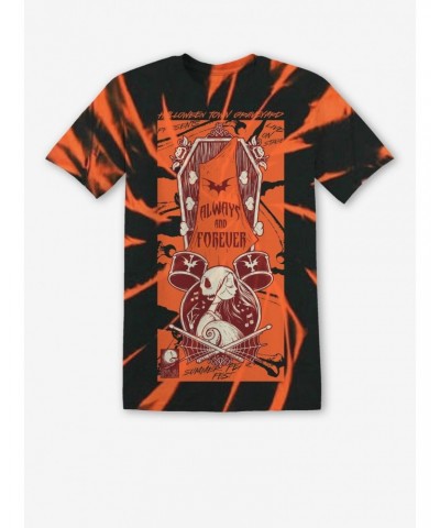 The Nightmare Before Christmas Band Tie-Dye Boyfriend Fit Girls T-Shirt $12.11 T-Shirts