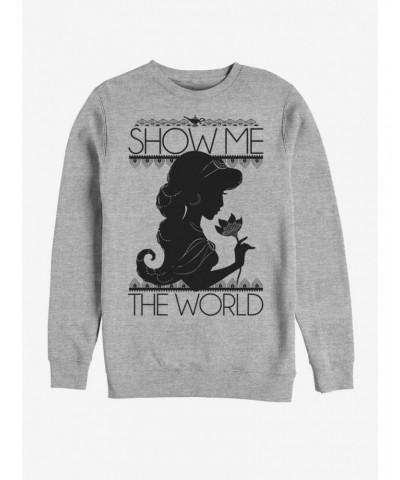Disney Aladdin Jasmine Silhoutte Sweatshirt $11.81 Sweatshirts