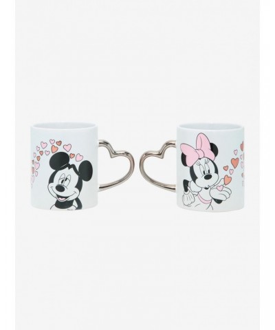 Disney Mickey Mouse & Minnie Mouse Heart Mug Set $9.21 Mug Set