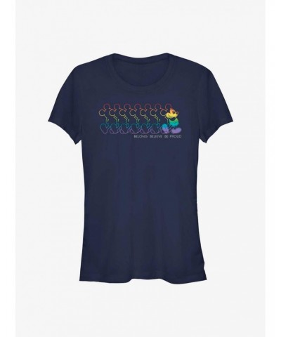 Disney Mickey Mouse Mickey Outline Pride T-Shirt $10.21 T-Shirts