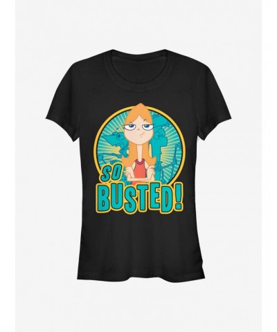 Disney Phineas And Ferb So Busted Girls T-Shirt $11.45 T-Shirts