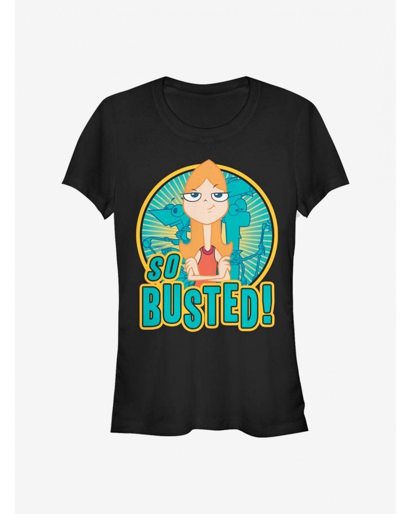 Disney Phineas And Ferb So Busted Girls T-Shirt $11.45 T-Shirts