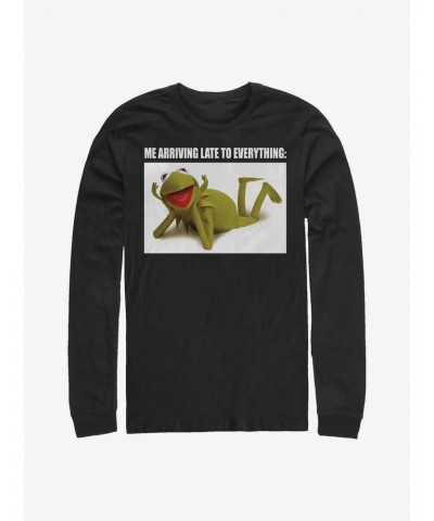 Disney The Muppets Late Kermit Long Sleeve T-Shirt $16.12 T-Shirts