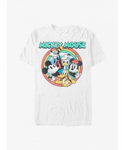 Disney Mickey Mouse Vintage Group Pose Extra Soft T-Shirt $14.65 T-Shirts