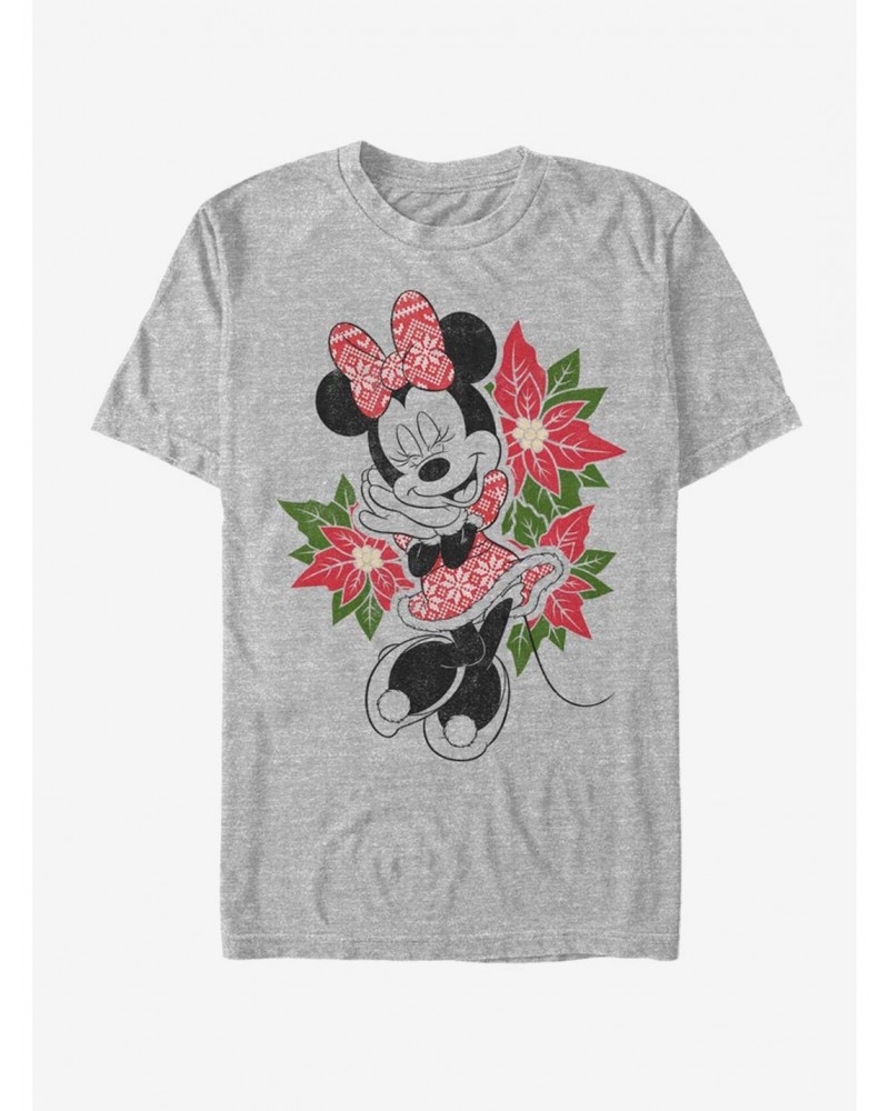 Disney Minnie Mouse Holiday Christmas Fairisle Minnie T-Shirt $7.41 T-Shirts