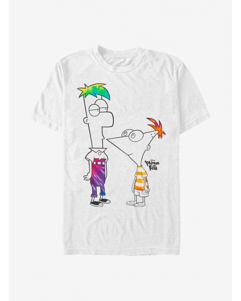 Disney Phineas And Ferb Boys Of Tie Dye T-Shirt $11.23 T-Shirts