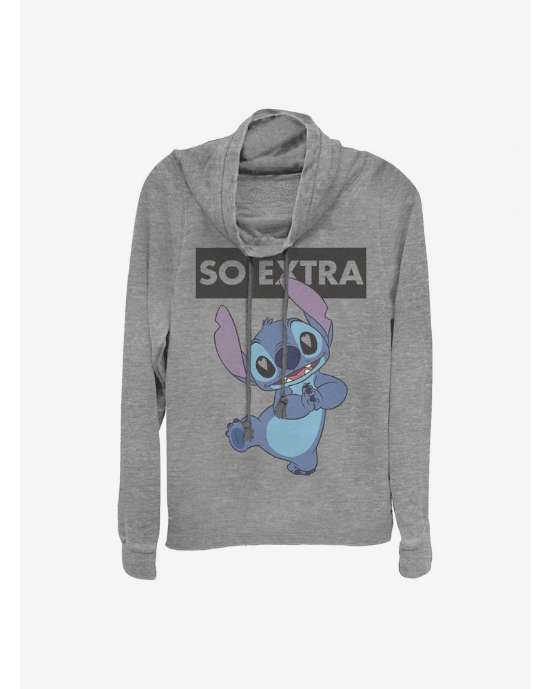 Disney Lilo & Stitch So Extra Cowlneck Long-Sleeve Girls Top $16.61 Tops