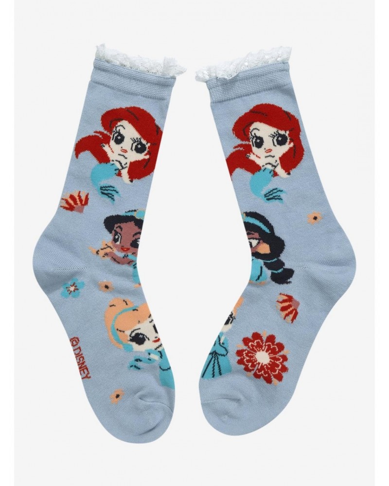 Disney Princess Chibi Lace Crew Socks $2.97 Socks