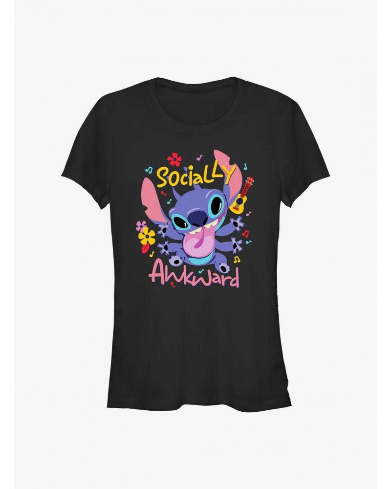 Disney Lilo & Stitch Socially Awkward Girls T-Shirt $11.95 T-Shirts