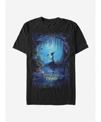 Disney The Princess and The Frog Frog Classic Poster T-Shirt $9.56 T-Shirts