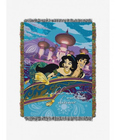 Disney Aladdin A Whole New World Tapestry Throw $18.41 Throws