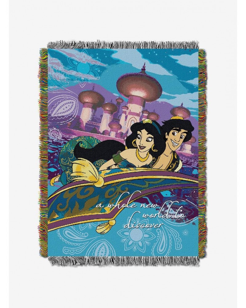 Disney Aladdin A Whole New World Tapestry Throw $18.41 Throws