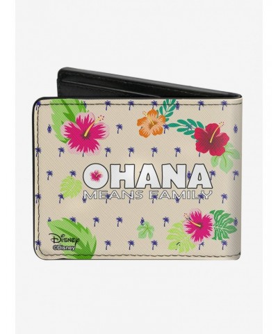 Disney Lilo & Stitch Winking Ohana Means Family Bi-Fold Wallet $7.18 Wallets