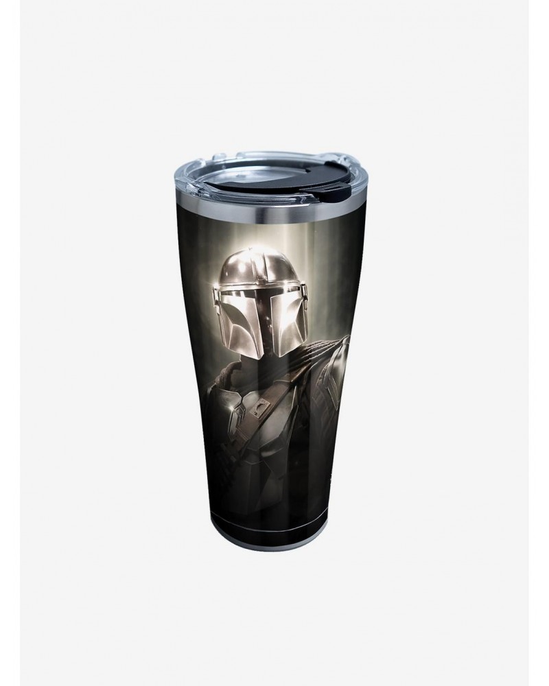 Star Wars The Mandalorian Chrome Mando 30oz Stainless Steel Tumbler With Lid $13.92 Tumblers