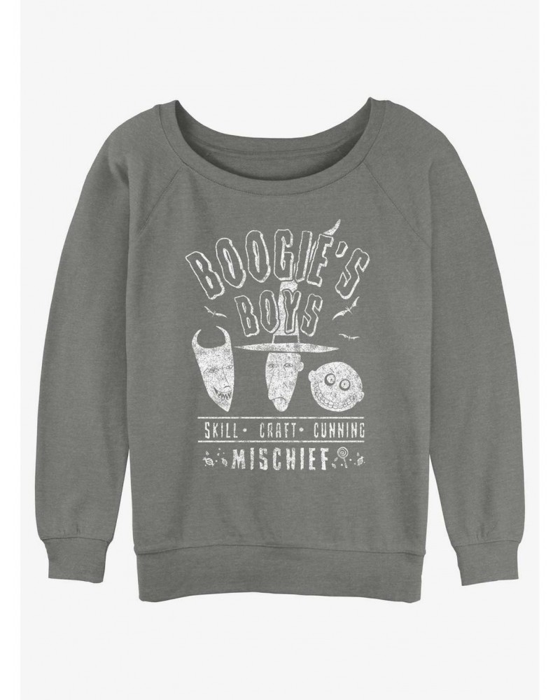 Disney The Nightmare Before Christmas Boogie's Boys Girls Slouchy Sweatshirt $18.08 Sweatshirts
