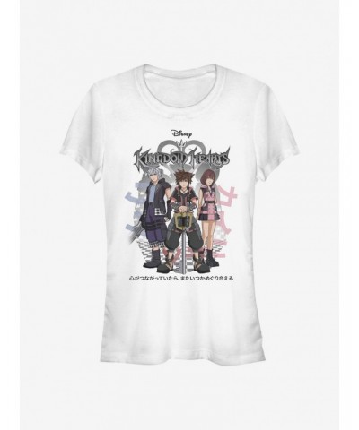 Disney Kingdom Hearts Sora Japanese Group Girls T-Shirt $10.71 T-Shirts