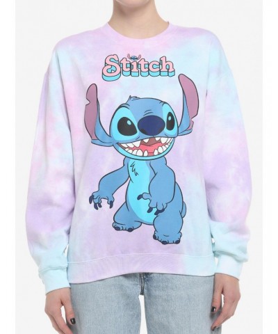 Disney Stitch Tie-Dye Girls Sweatshirt $8.98 Sweatshirts