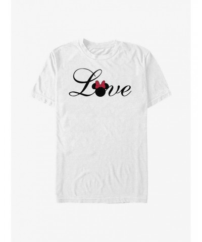 Disney Minnie Mouse Minnie Love Script T-Shirt $8.84 T-Shirts