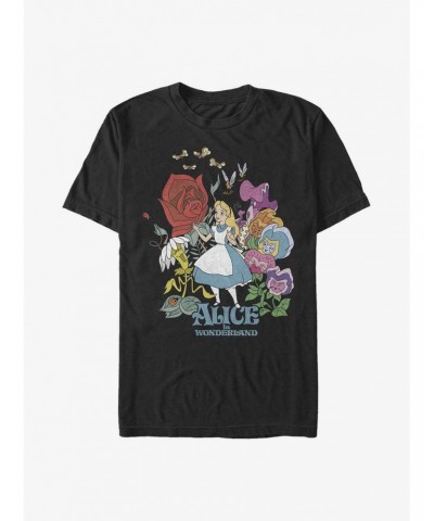 Extra Soft Disney Alice in Wonderland Flower Love T-Shirt $14.95 T-Shirts