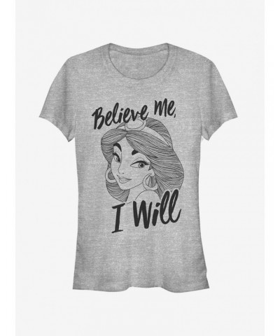 Disney Jasmine Believe Me Girls T-Shirt $10.96 T-Shirts