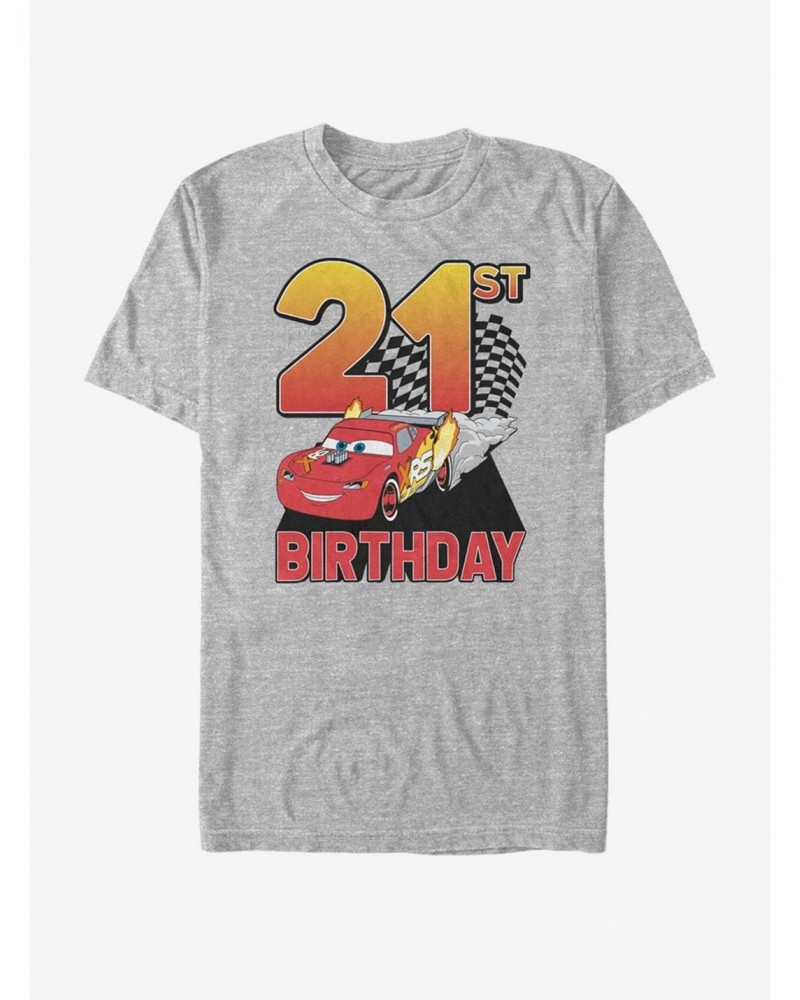 Disney Pixar Cars Lightning Birthday 21 T-Shirt $7.65 T-Shirts