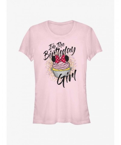 Disney Minnie Mouse I'm The Birthday Girl Cupcake Girls T-Shirt $9.71 T-Shirts