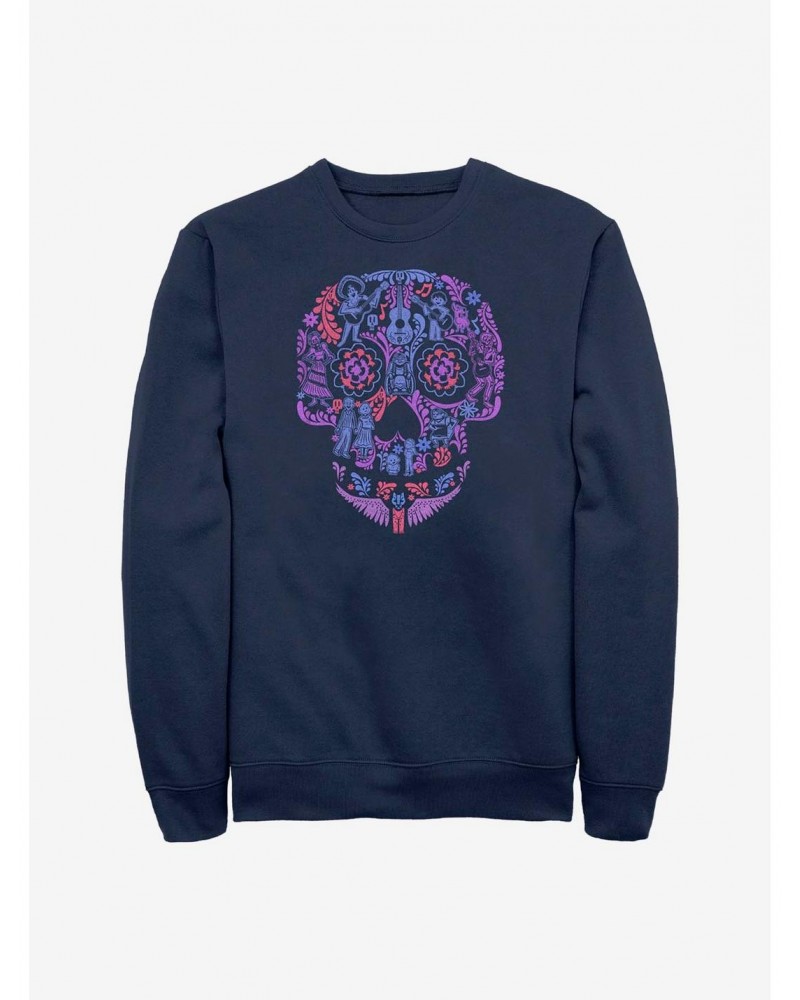 Disney Pixar Coco Skull Crew Sweatshirt $18.45 Sweatshirts