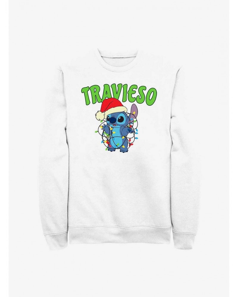 Disney Lilo & Stitch Travieso Naughty in Spanish Sweatshirt $17.34 Sweatshirts