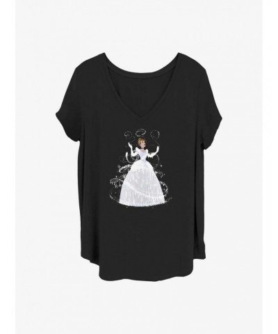 Disney Cinderella Transformation Girls T-Shirt Plus Size $9.54 T-Shirts