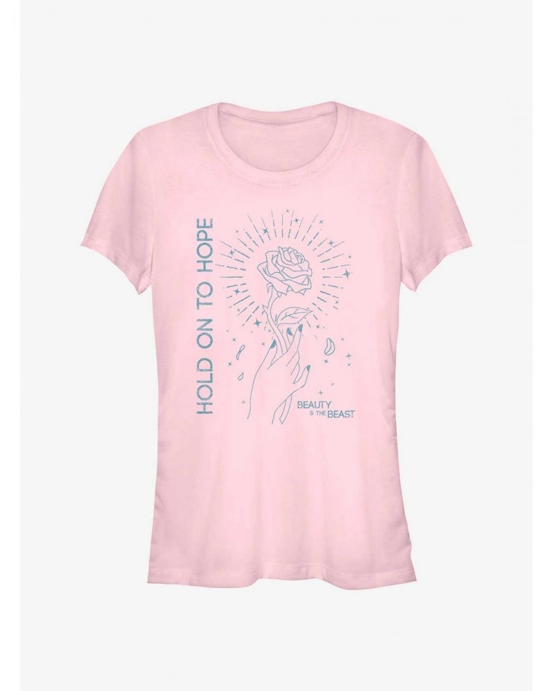Disney Beauty And The Beast Hold On To Hope Girls T-Shirt $8.47 T-Shirts