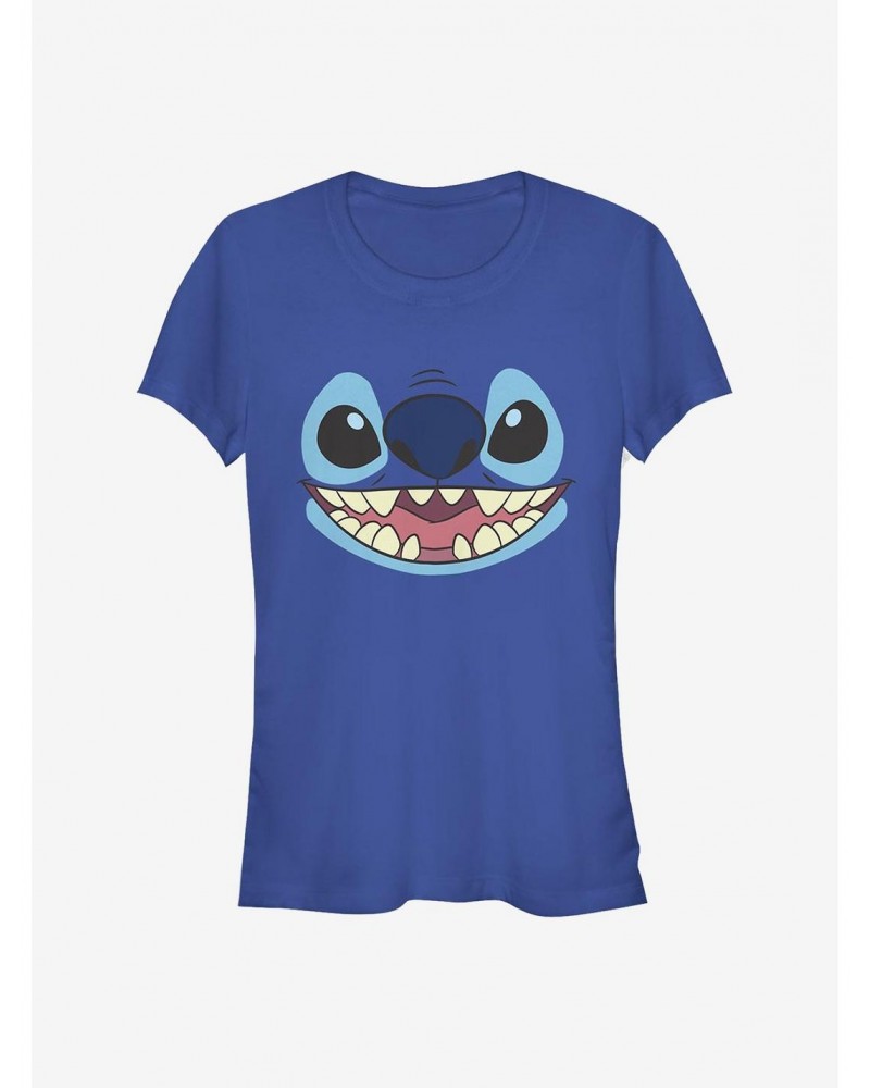 Disney Lilo & Stitch Face Large Girls T-Shirt $11.70 T-Shirts