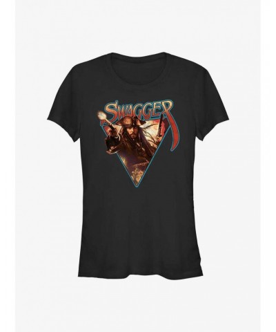 Disney Pirates of the Caribbean Captain Jack Swagger Girls T-Shirt $8.96 Merchandises